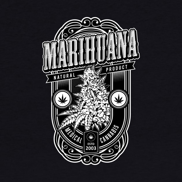 Vintage Marijuana Top by CryptoTextile